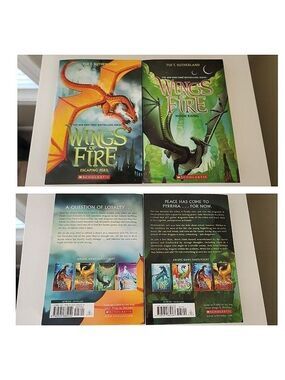 Wings Of Fire Book 6 Moon Rising & Book 8 Escaping Peril NEW T. Sutherland #487